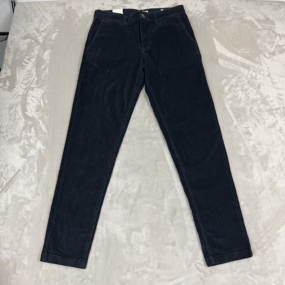Selected Homme Pants Mens 30x32 Blue Corduroy‎ Slim Skinny Preppy Academia NWT